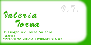 valeria torma business card