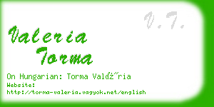valeria torma business card